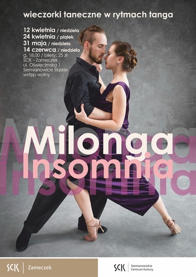 Plakat wydarzenia:  Milonga Insomnia w Zameczku  