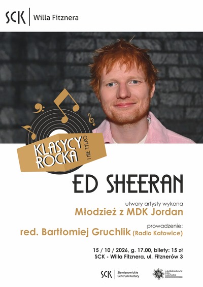 Plakat wydarzenia:  Klasycy rocka i nie tylko: Ed Sheeran 
