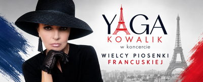 Plakat wydarzenia:  Wielcy piosenki francuskiej - koncert: Yaga Kowalik - wokal, Kacper Tracz - akordeon 