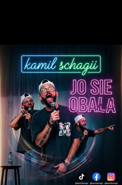 Plakat wydarzenia:  Kamil Schagii z programem „Jo sie obala”